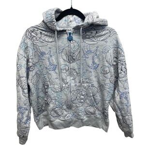 Disney Stitch embroidered zip up sweatshirt women’s medium